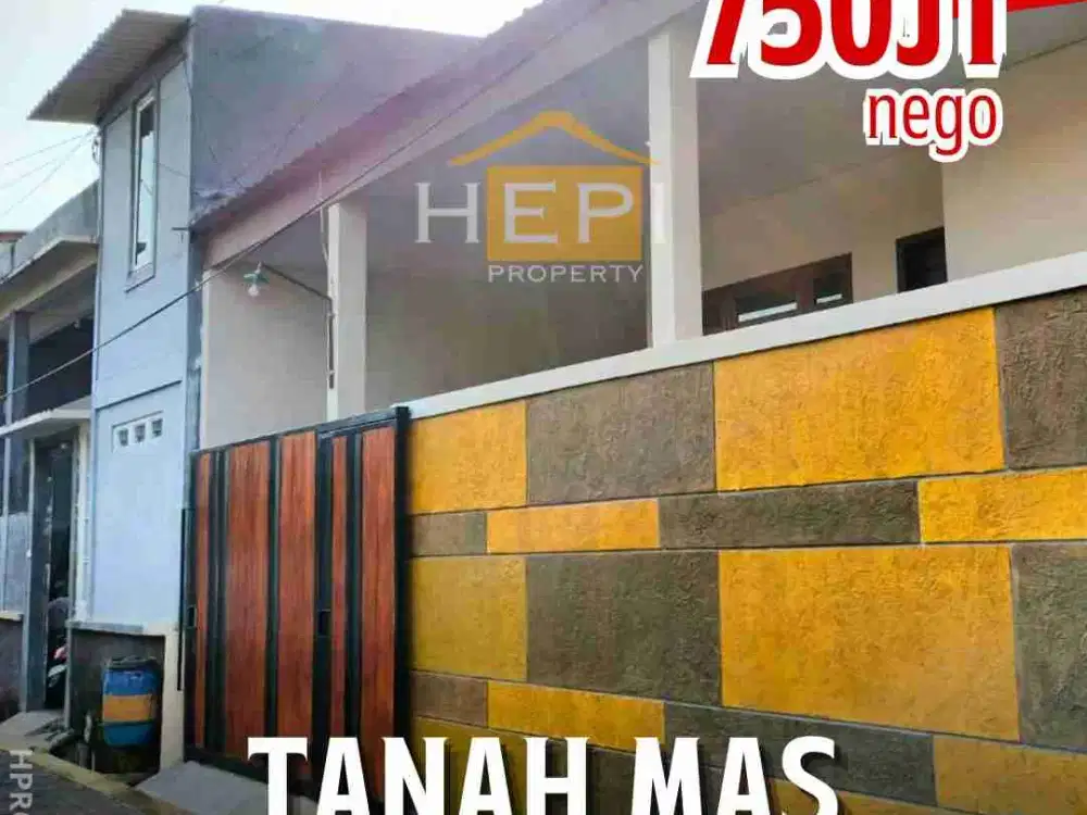 RUMAH BARU TANAHMAS ! kondisi bagus  sekali siap pakai ! sudah tinggi ada carport SHM