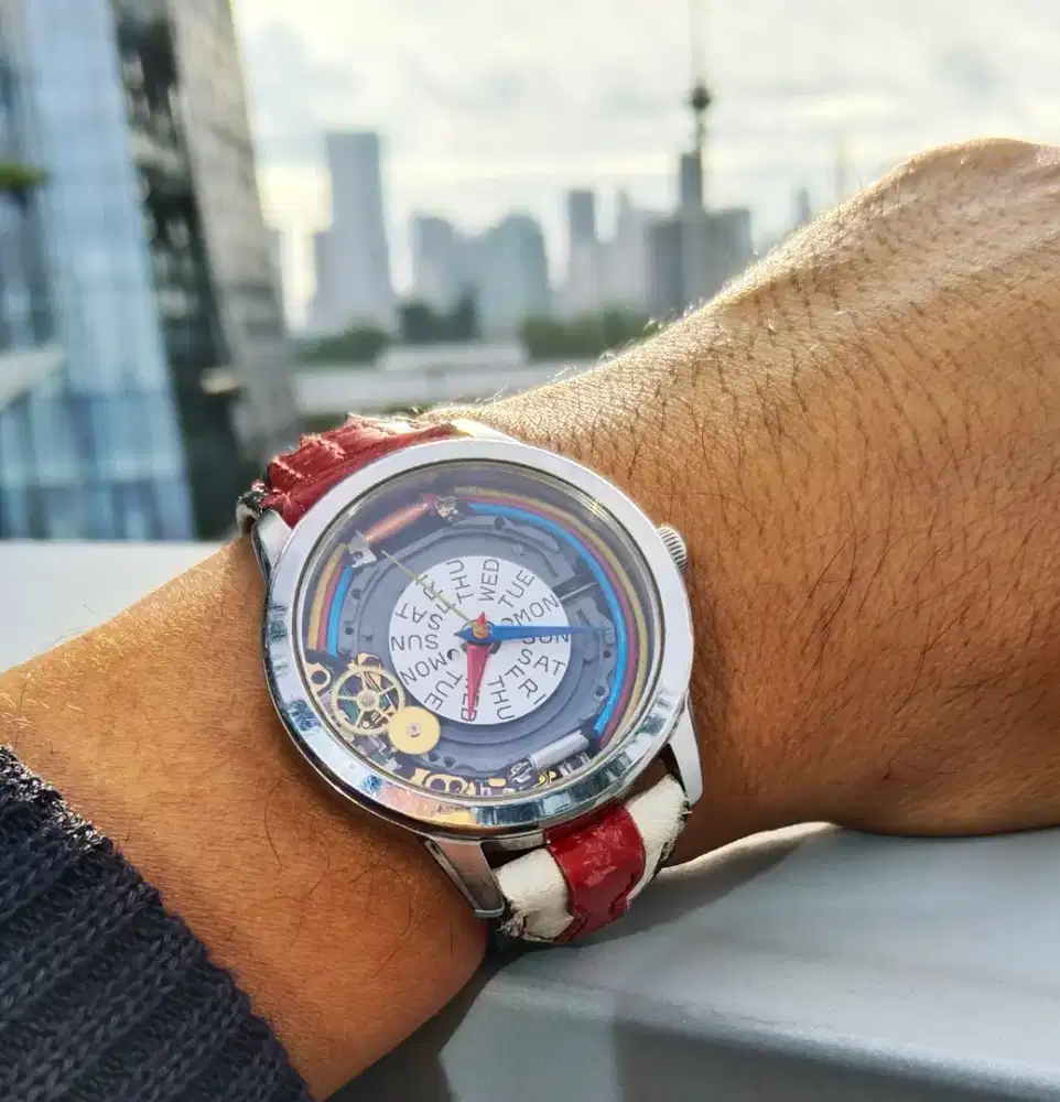 Jam alba quartz dial modif unik lawas bekas vintage antik jadul