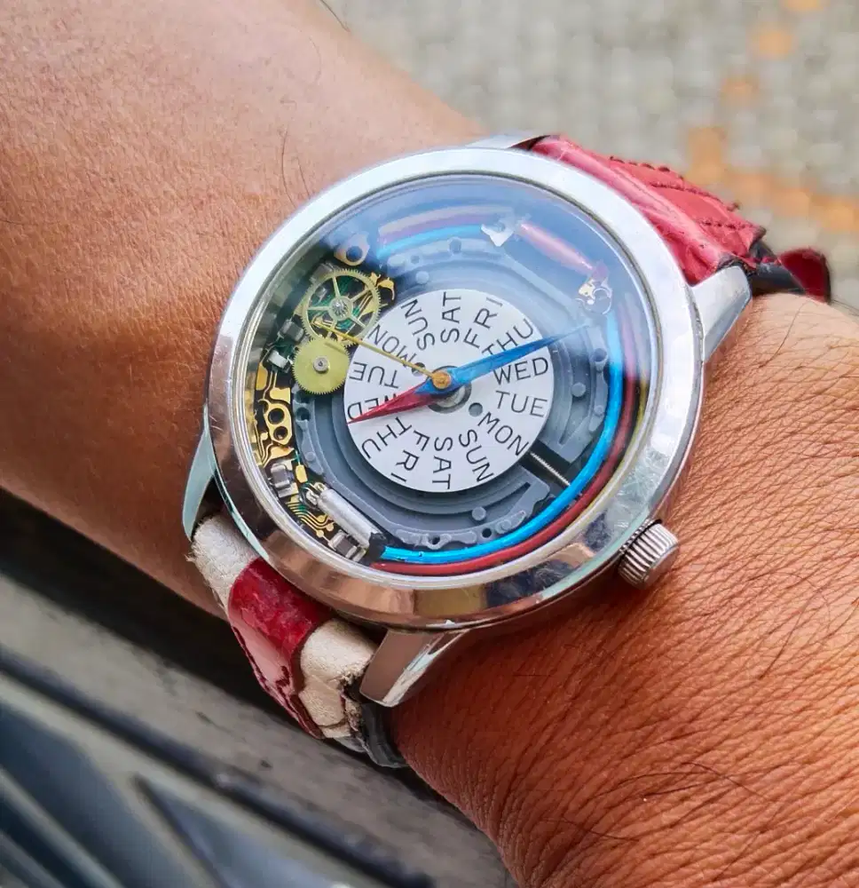 Jam alba quartz dial modif unik lawas bekas vintage antik jadul