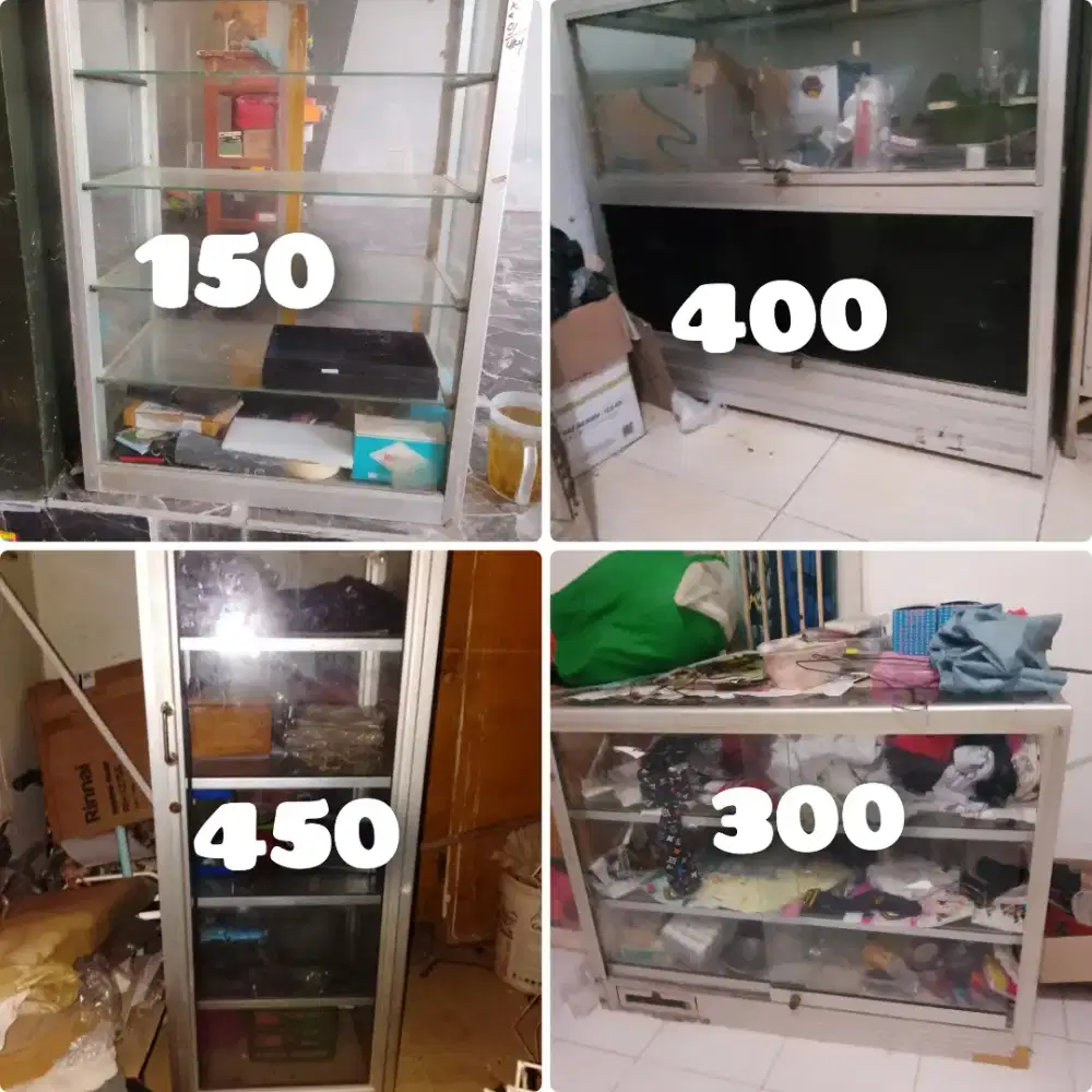 ETALASE ROKOK, KONTER, BEKAS