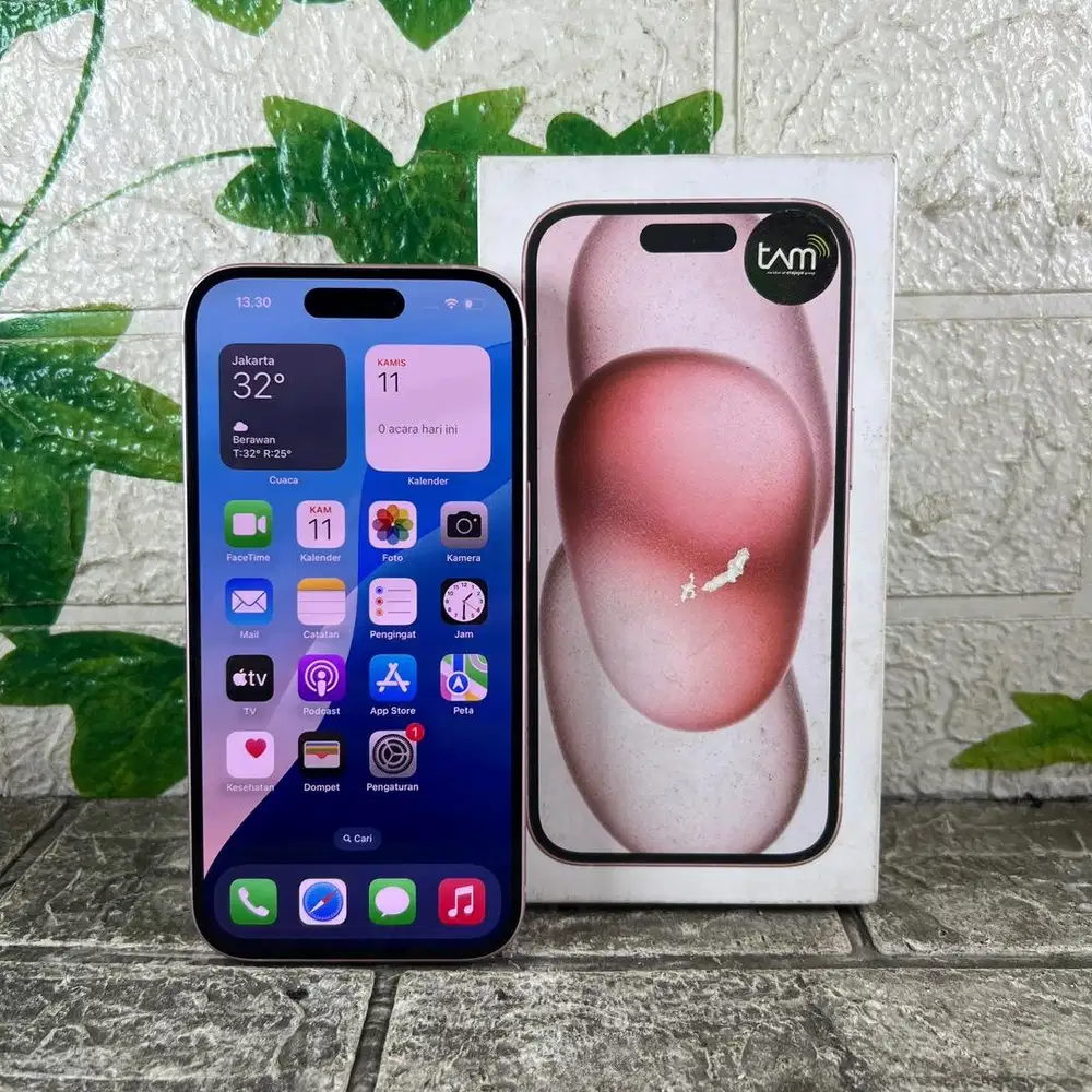 Iphone 15 128 GB ibox pink mulus