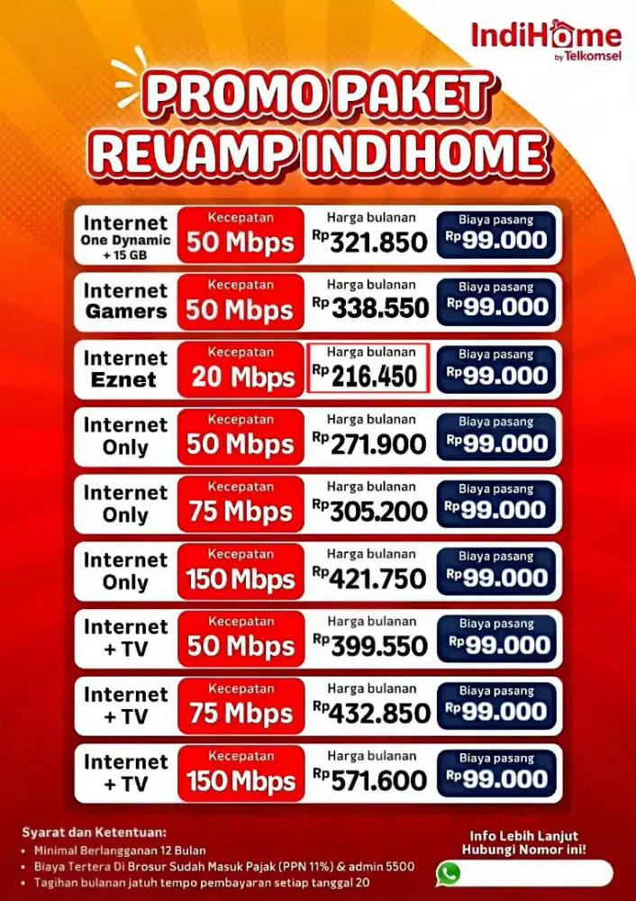 PEMASANGAN BARU WIFI INDIHOME