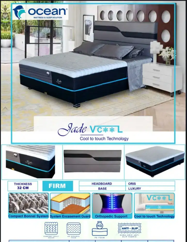 Springbed / matras jade by ocean original/kasur/tempat tidur