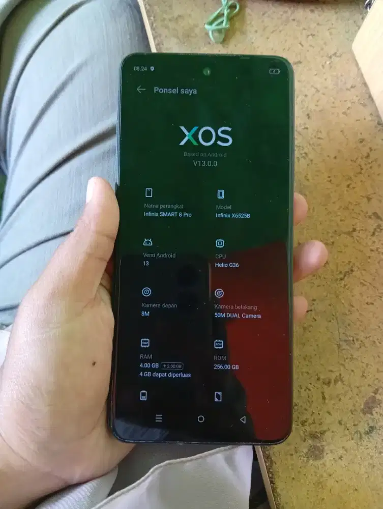 Infinix 8 pro batangan