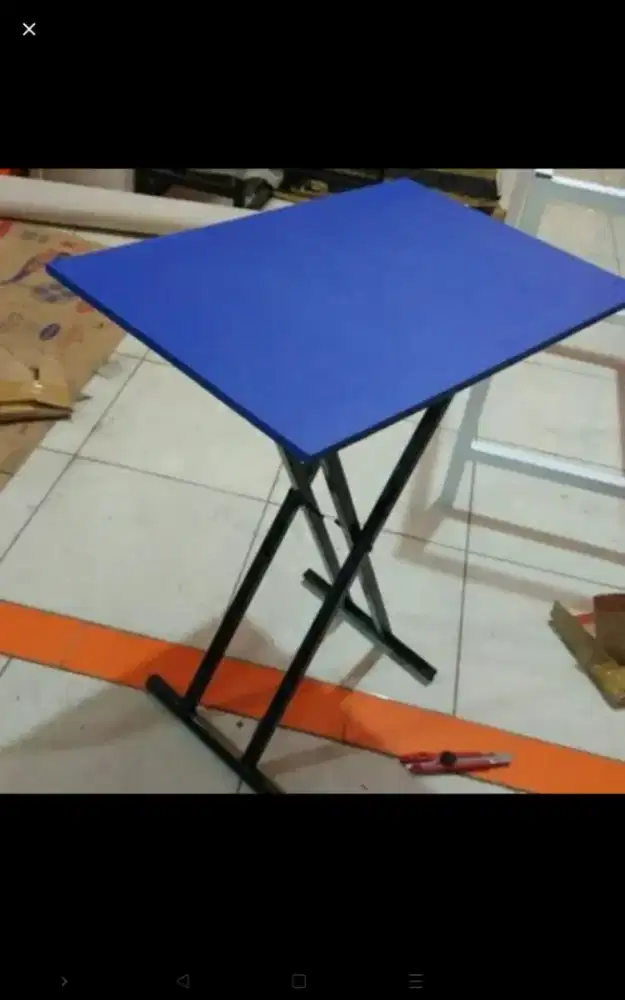 Meja lipat ukuran 60x60x70 praktis untuk bazar jualan