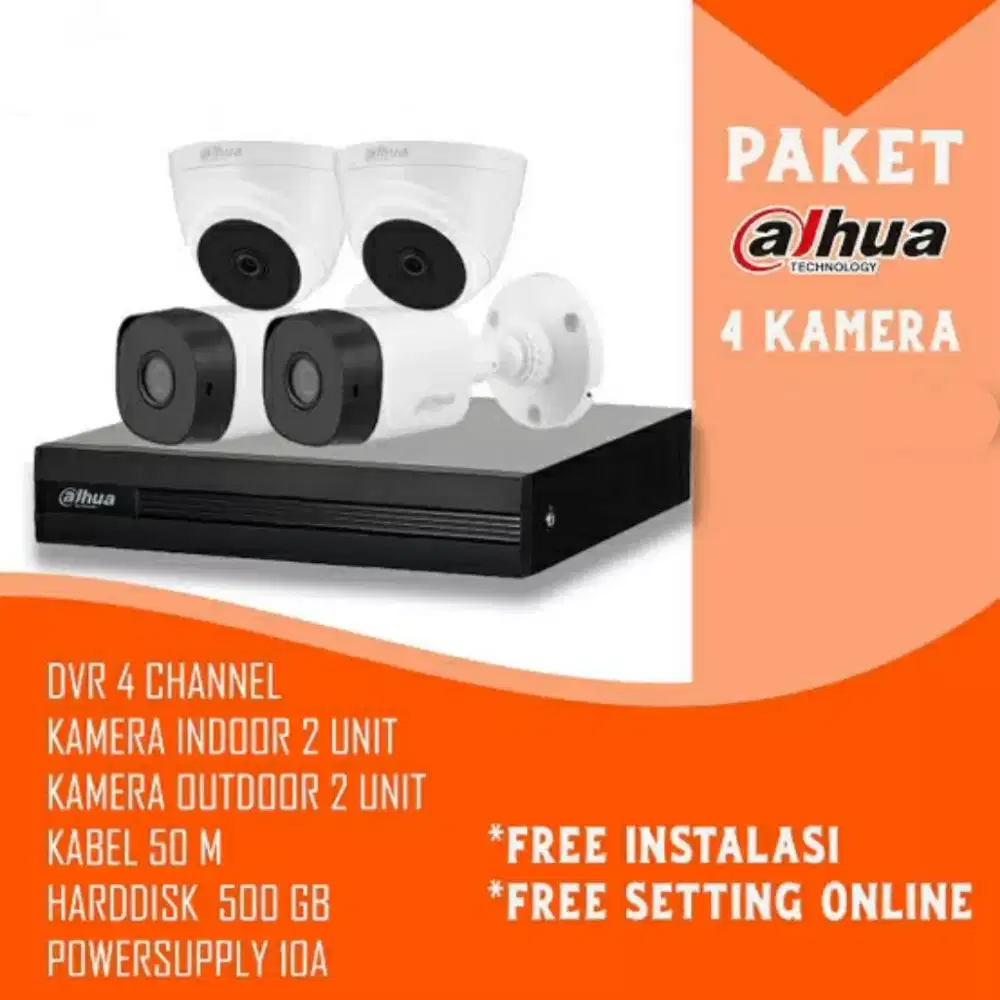 Paket cctv dahua 2MP