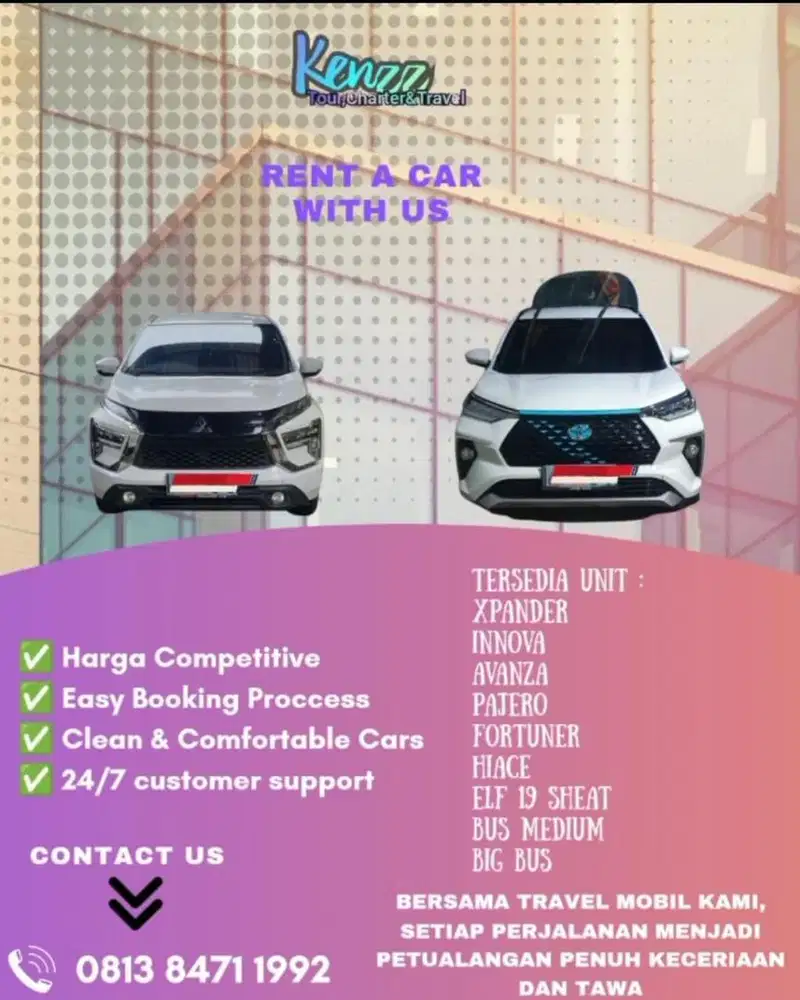 Sewa mobil Harian dan Bulanan