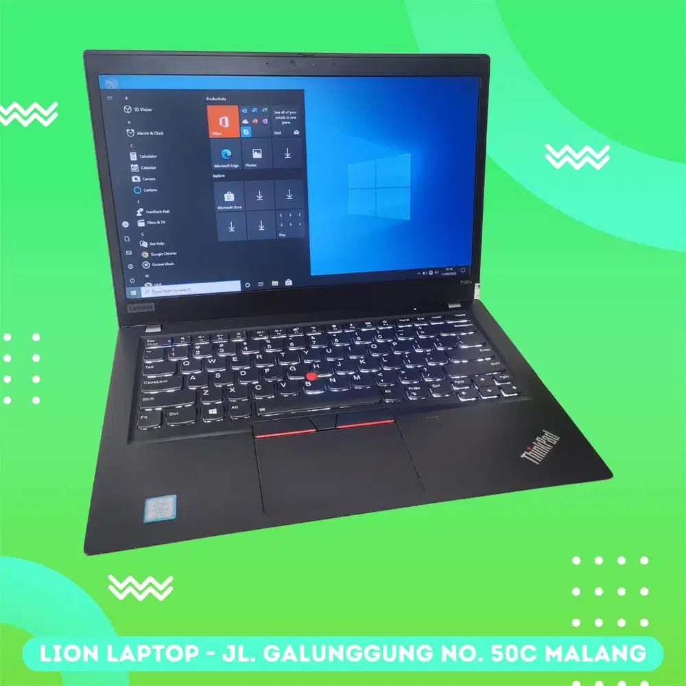 RAM 16GB SSD 512GB Core i5 Slim Lenovo Thinkpad T490s [15|12]