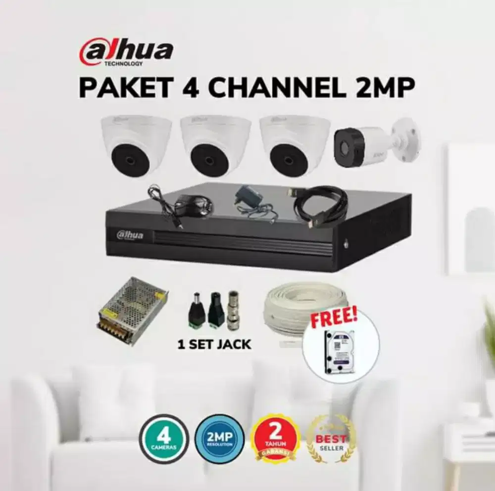 Paket cctv dahua 2MP