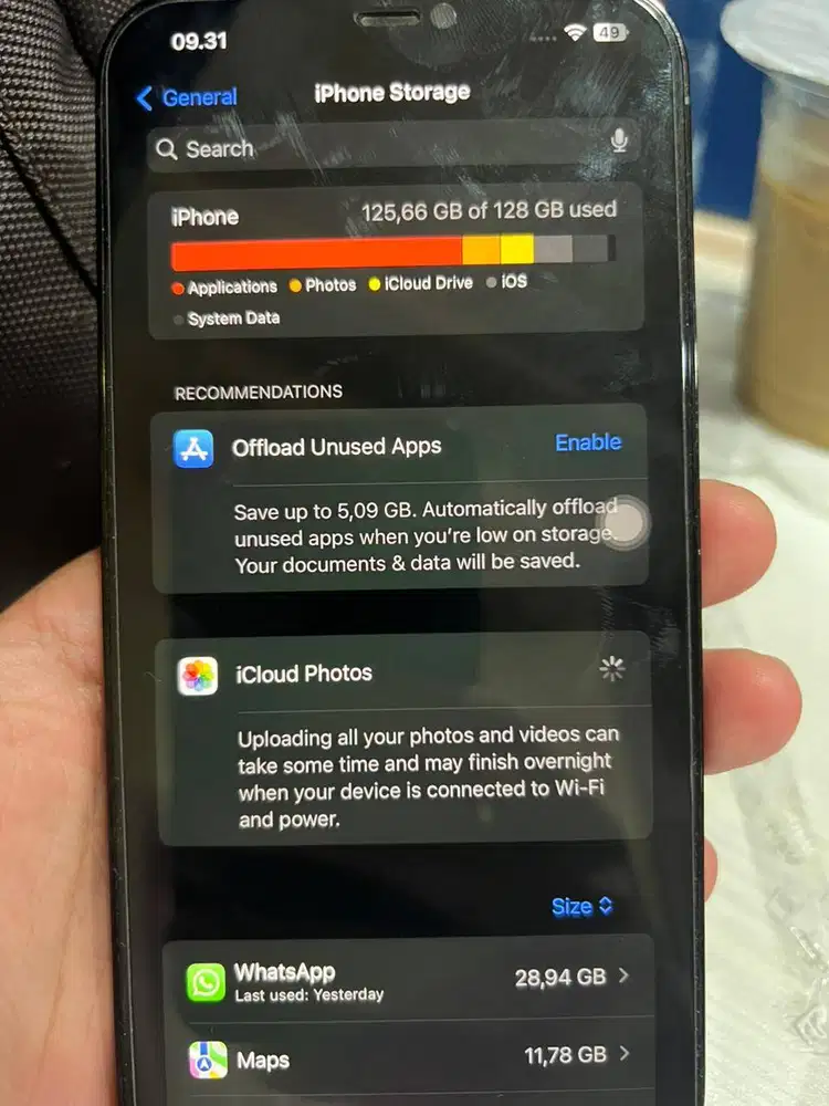 Iphone 12 Pro Max 128 GB siap pakai  body mulus  warna biru7