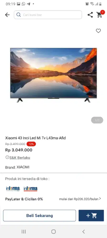 Xiaomi google tv 43inch