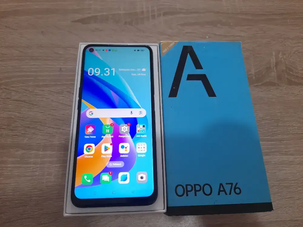 Oppo A76-4G.Finger.ram 6GB/128GB.GOLDEN PONSEL