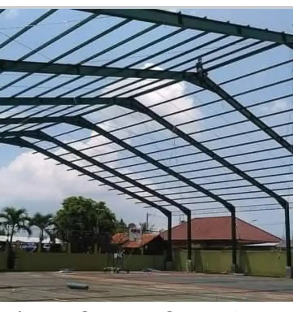 Konstruksi baja wf . instalasi Gedung. pabrik Gudang industri