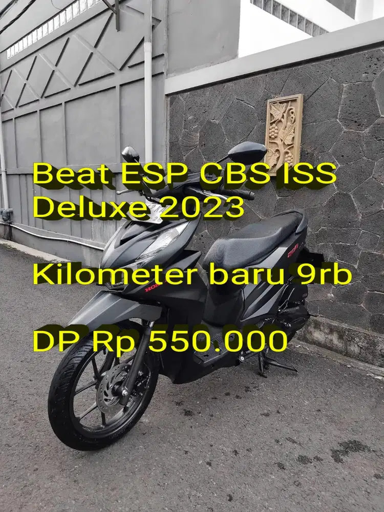 Beat Deluxe 2023. Pajak ON. KM9rb. Standar. Mulus. Ori. Cash/Kredit/TT