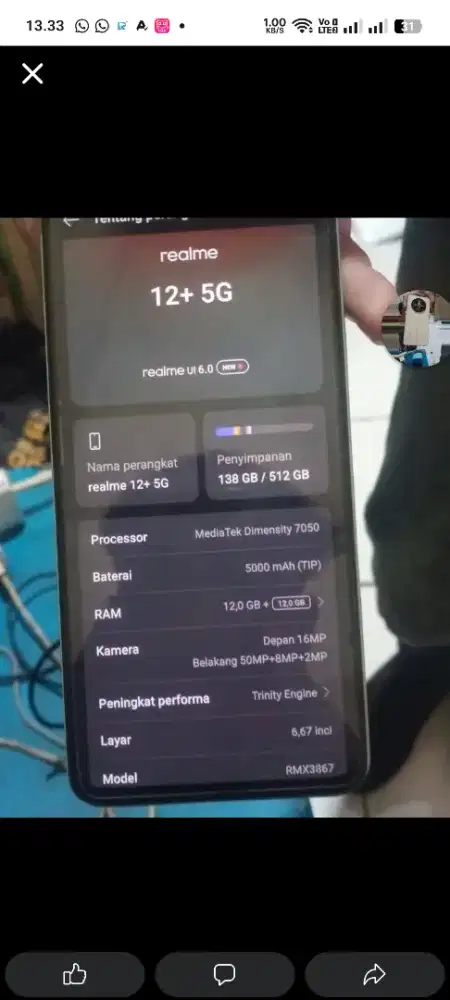 Realme 12+5G 12/512