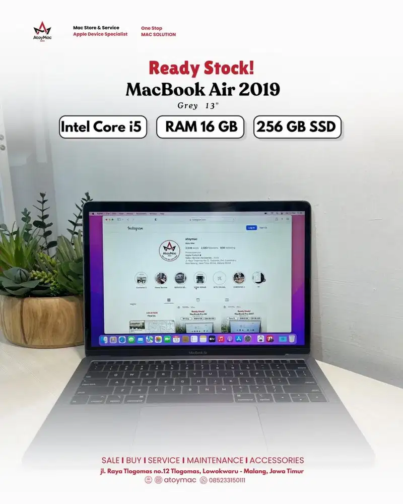 Macbook Air 2019 Space Grey 13 CTO