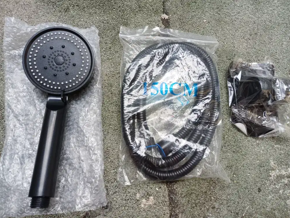 Head Shower Black Plastik No Merk