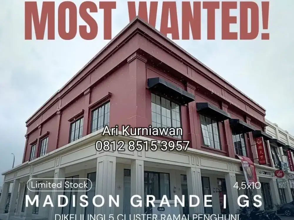 Ruko Madison Grande By paramount land gading serpong  Kawasan hidup