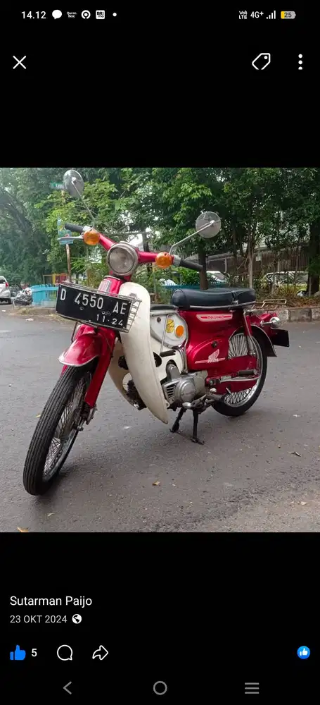 Honda c70 tahun 1979