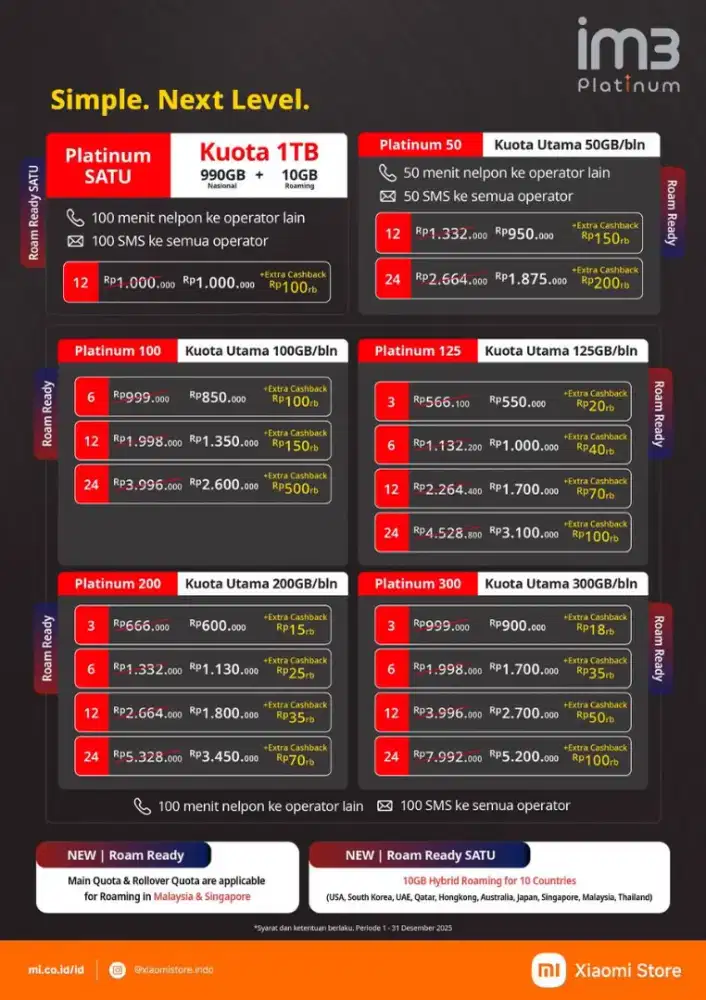 PROMO PAKET INTERNET IM3 PLATINUM PASCABAYAR