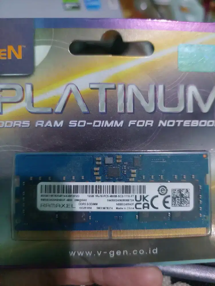 Ram DDR5 SODIMM 12Gb Ramaxel