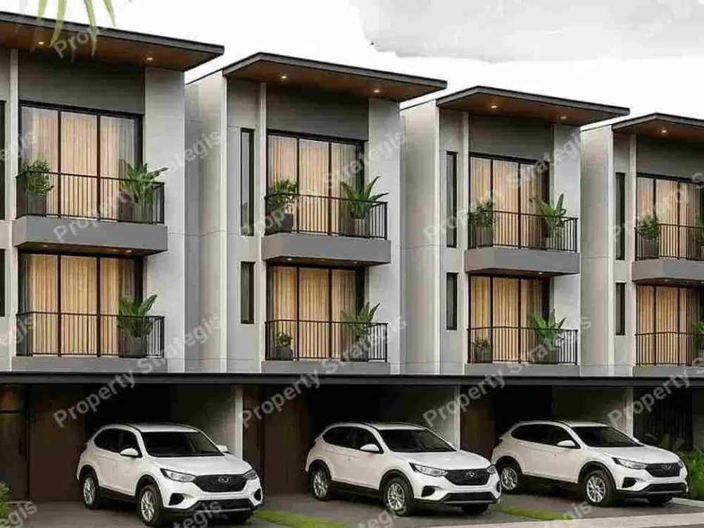 rumah townhouse strategis pondok kelapa jakarta timur shm dekat bekasi tol stasiun