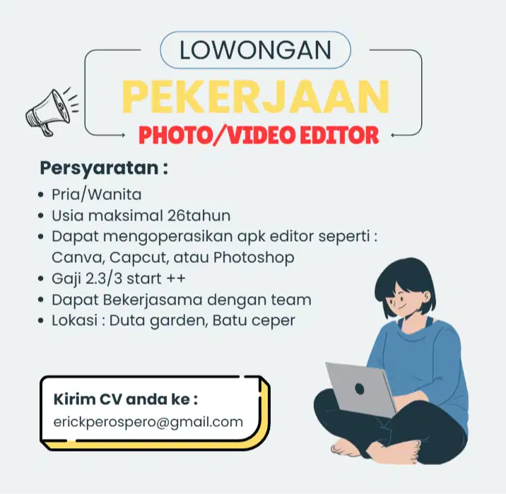 LOKER EDITOR DAN KOL SPECIALIST