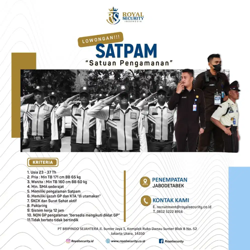 Lowongan kerja security