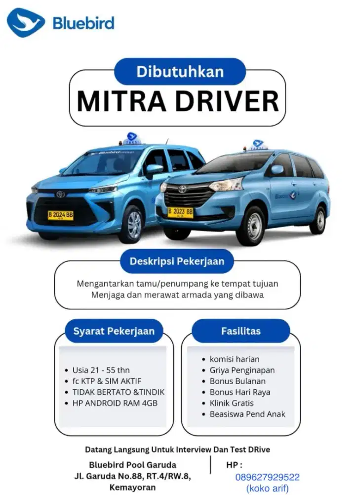 Lowongan Driver Jakarta Pusat