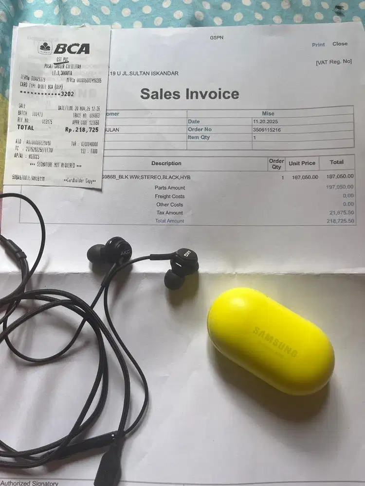 Tws samsung buds dan hf akg