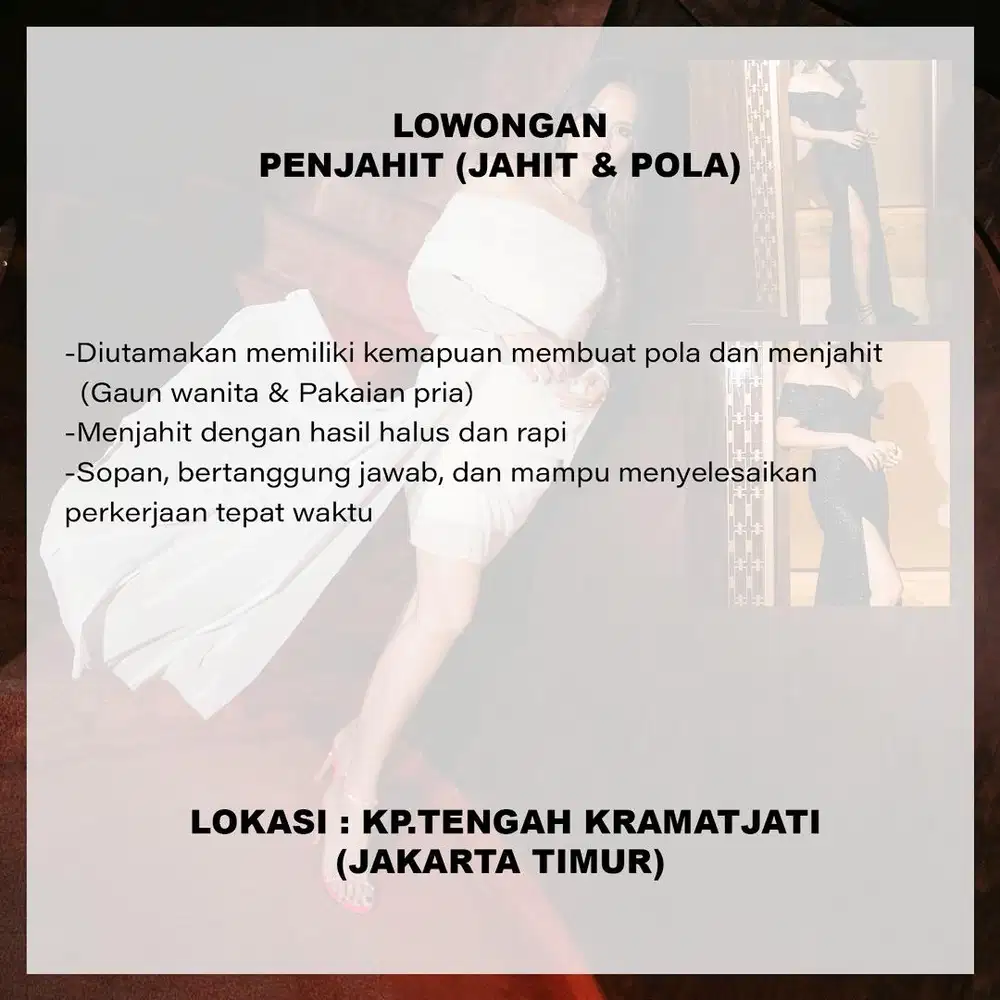 Lowongan Penjahit