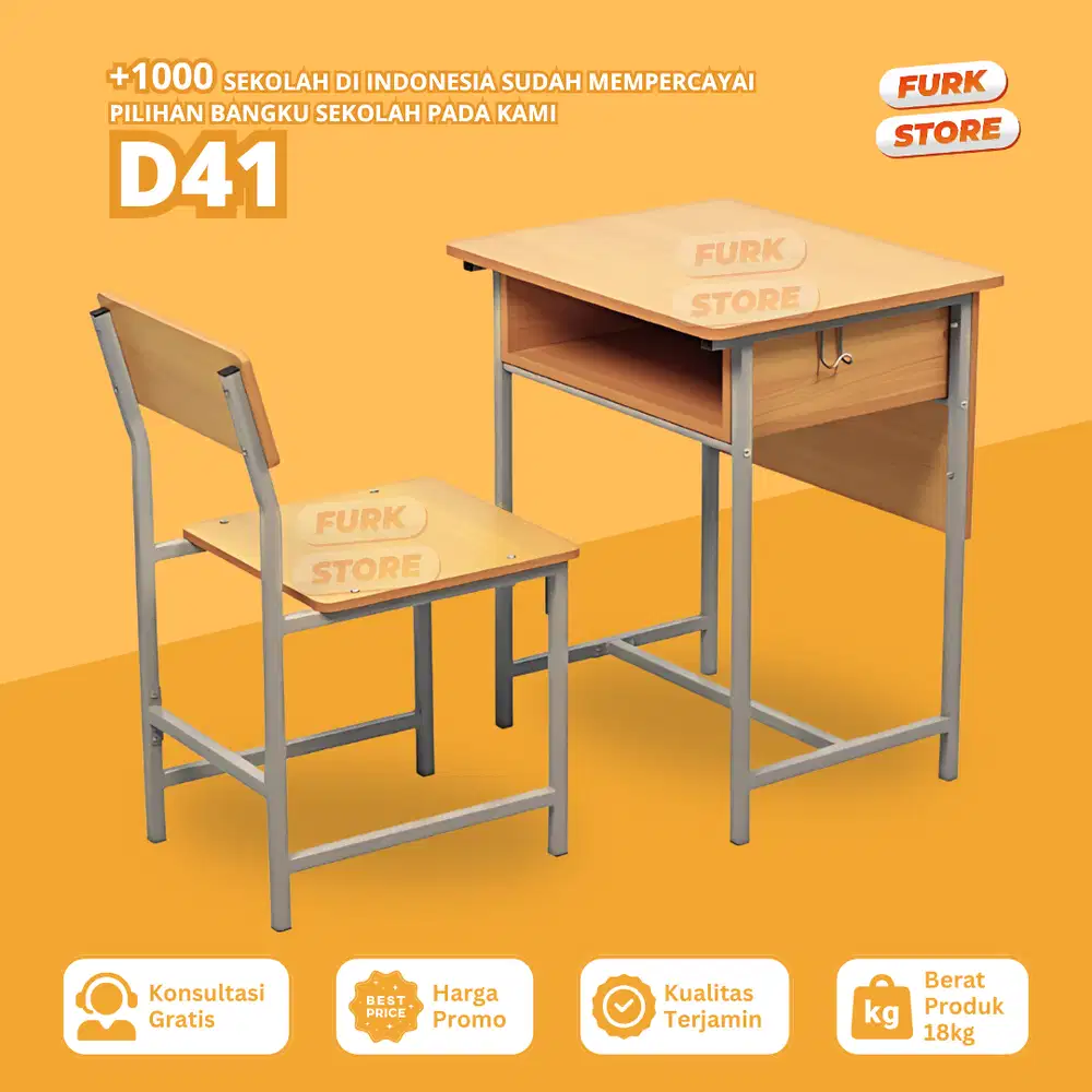 Meja Siswa Tipe D41 – Meja Kursi Sekolah Modern | Meja Siswa Sekolah