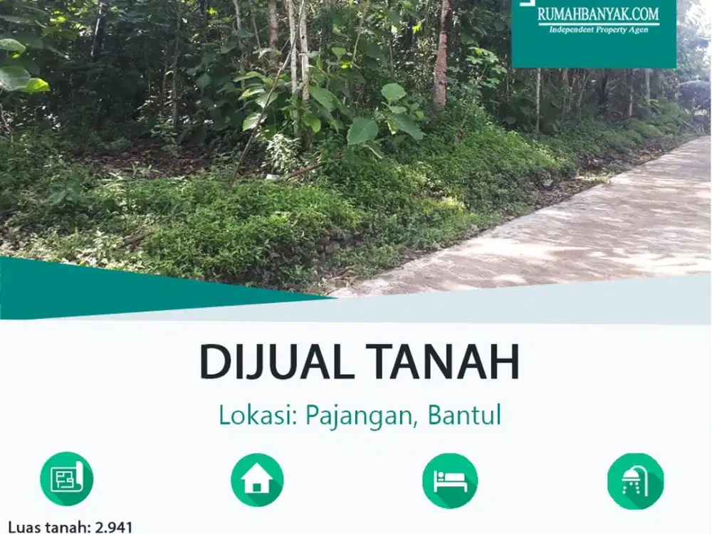 Jual Tanah Murah Di Pajangan Bantul Cocok Untuk Hunian & Investasi, 400 Ribu Per Meter