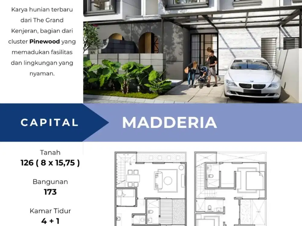 JUAL RUMAH BARU MEZZANINE  AMERICAN TROPICAL HOUSE THE GRAND KENJERAN SURABAYA
