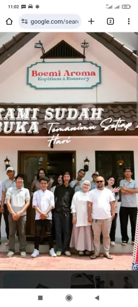 Lowongan crew restoran Boemi Aroma banjar wijaya