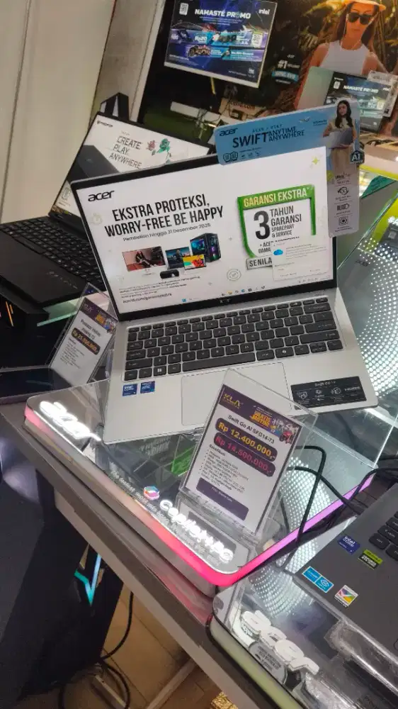 Laptop Acer Swift Go AI SFG 14-73 Promo Diskon Akhir Tahun nih di KLA