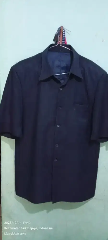 Baju safari lengan pendek model blazer