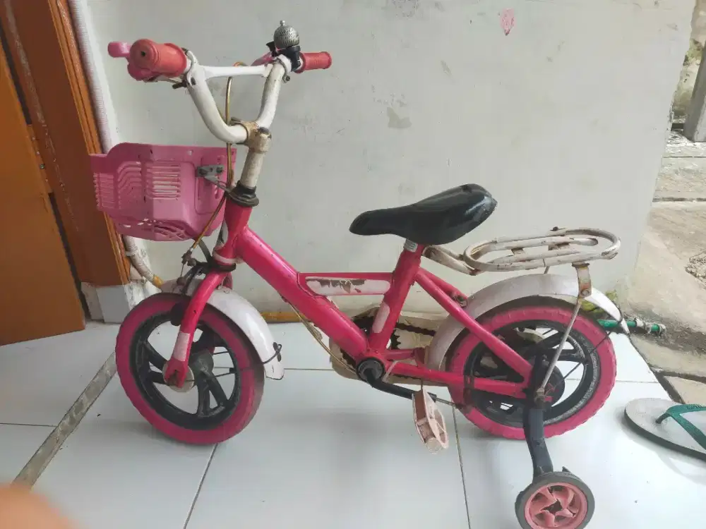 Sepeda anak usia 2-5 tahun warna pink
