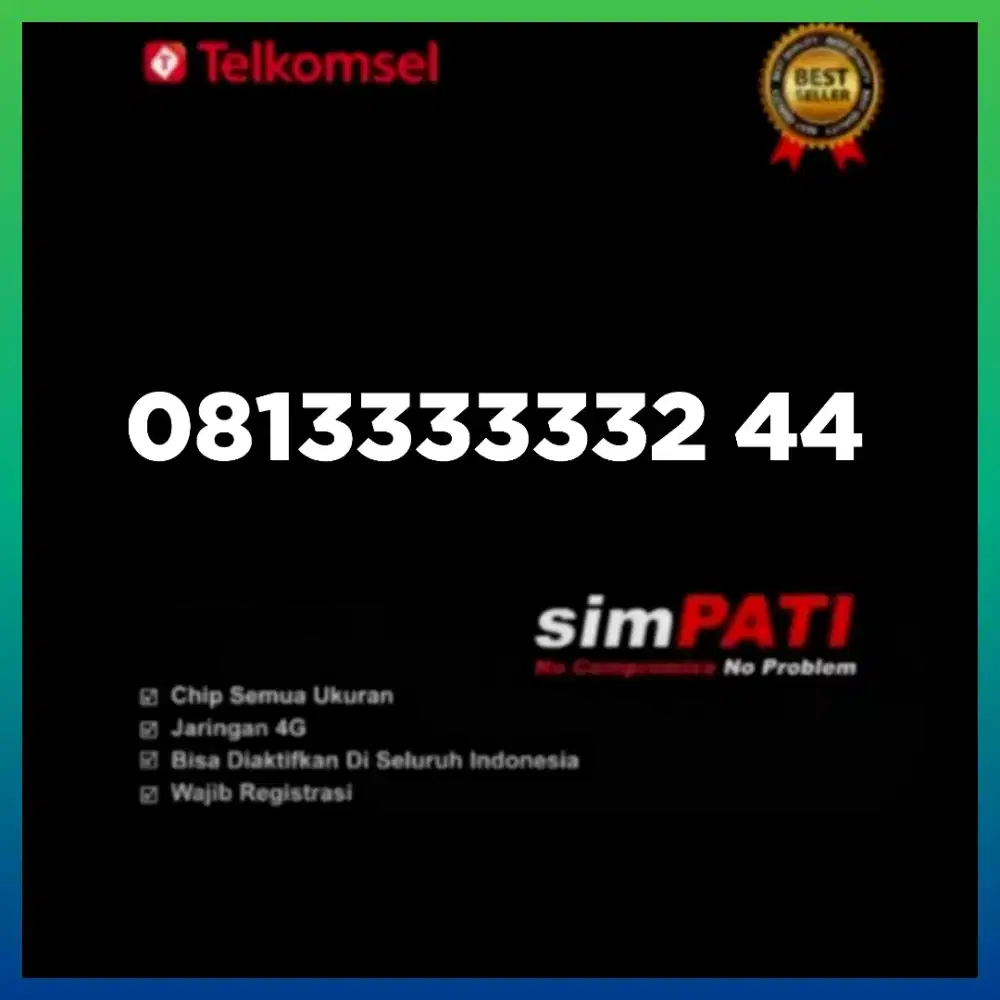 Nomor cantik simpati Telkomsel super
