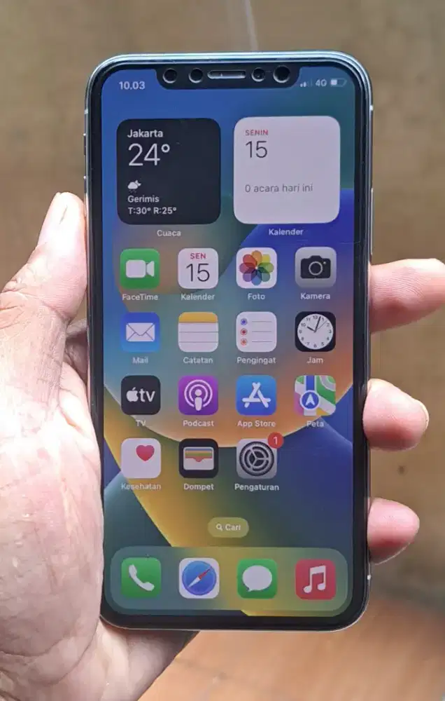 Iphone x 64gb hp charger