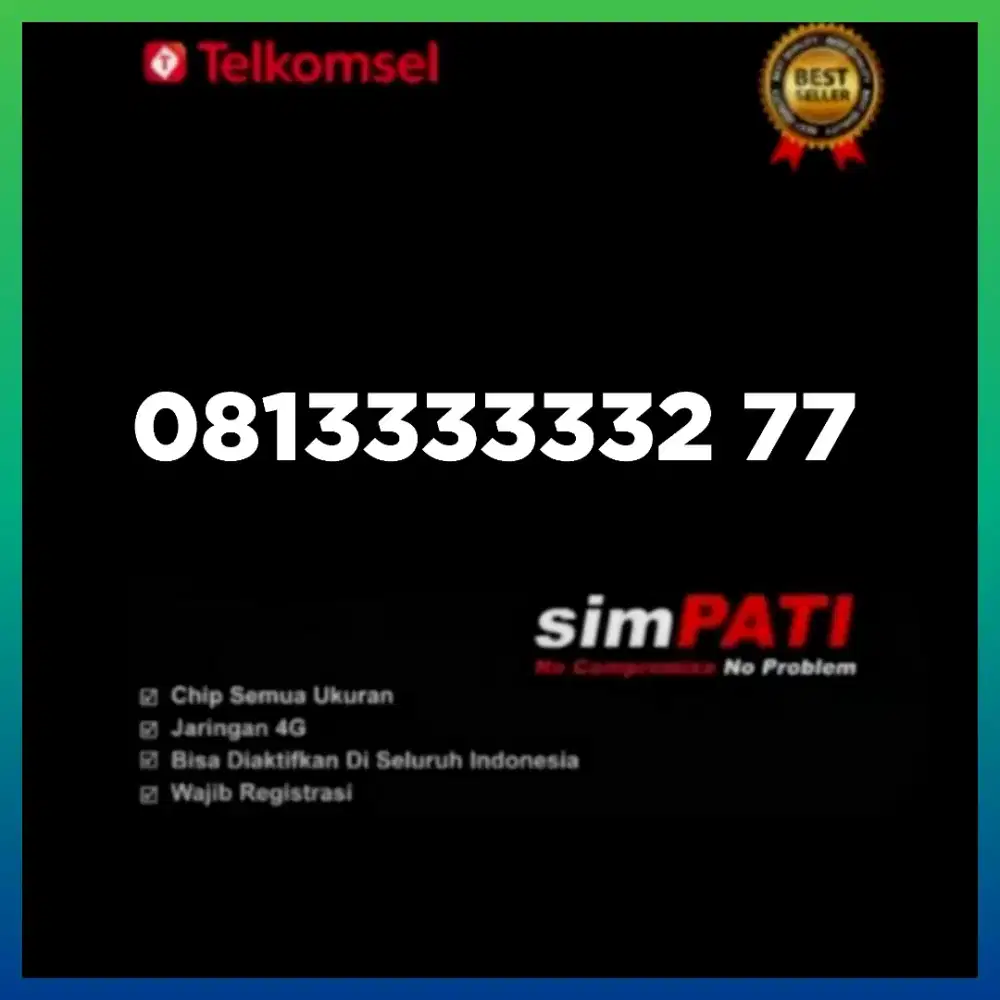 Nomor cantik simpati Telkomsel super