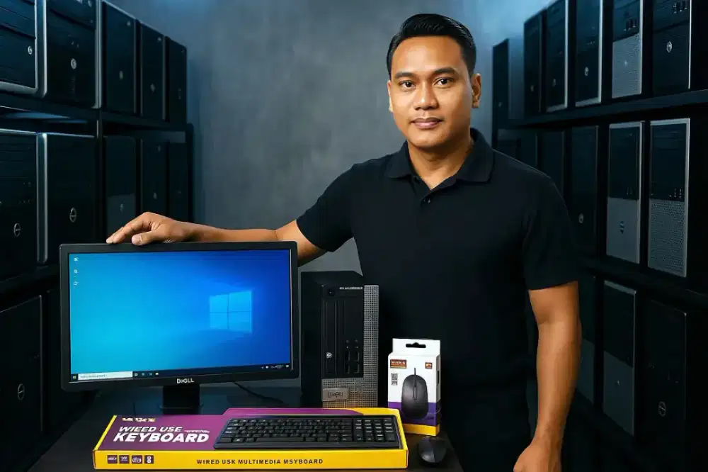 Paketan Komputer Mid Size dongle wifi