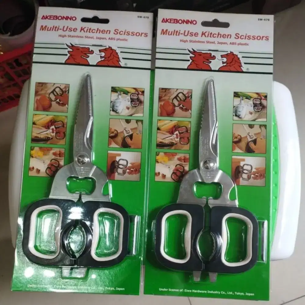 Gunting dapur multifungsi merk Akebonno original made in japan