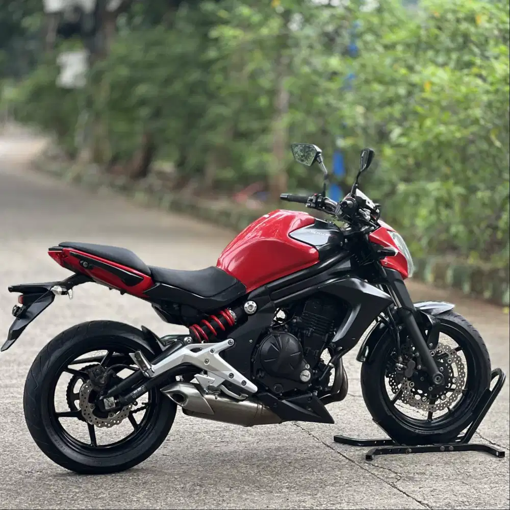 KM 15K AJA! KAWASAKI ER6N 650 2012 MERAH PAJAK PANJANG ANTI REWEL