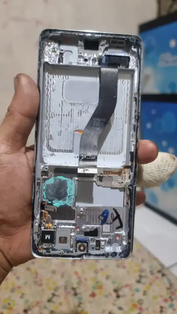 Lcd samsung s21 ultra ,, original copotan minus garis line