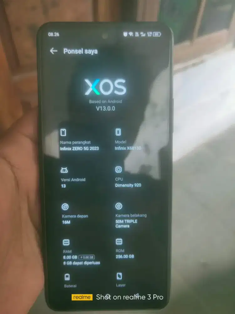 Infinix zero 5G Ram 8/256