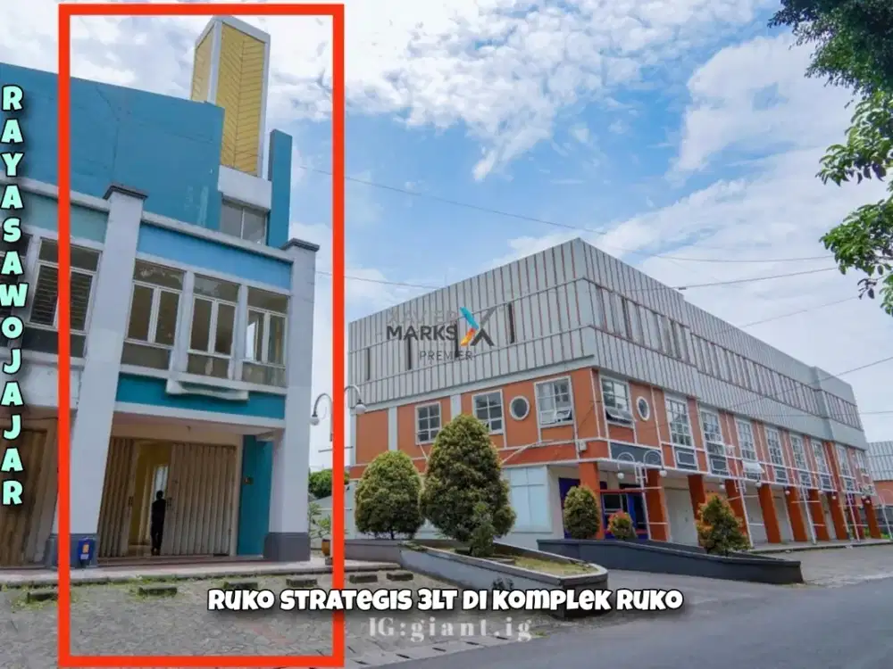 Ruko 3 lantai Strategis di Poros Raya Sawojajar Malang