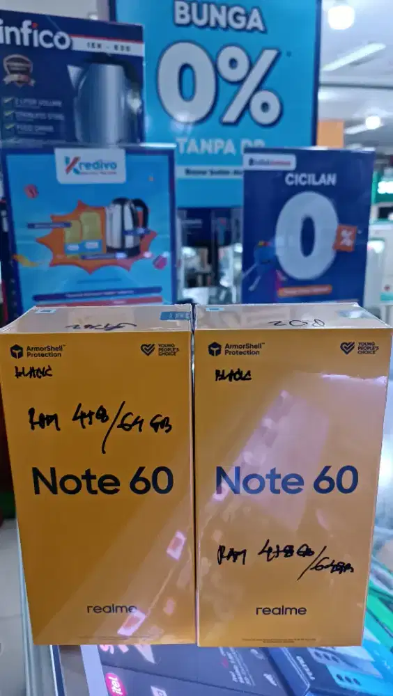REALME NOTE 60 RAM 4+8GB/64GB BISA KAS & KREDIT BARU GARANSI RESMI