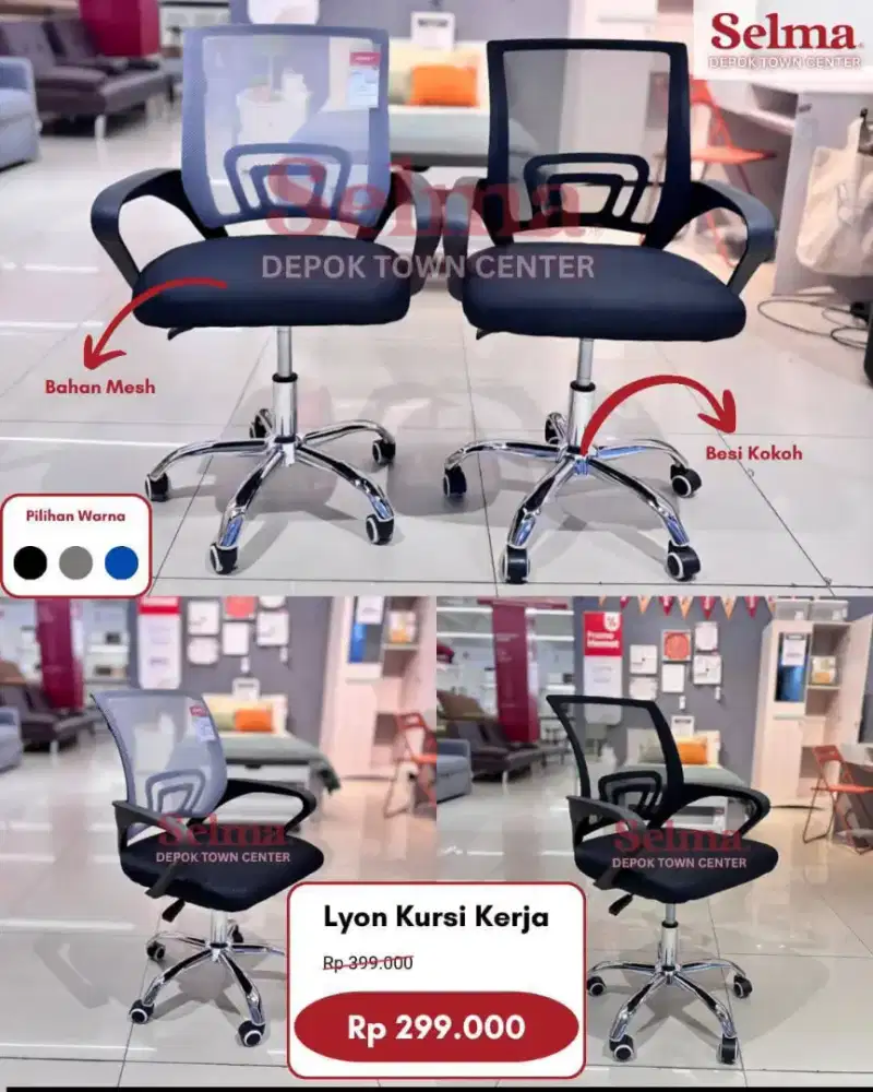 TERLARIS KURSI KANTOR KUAT DAN MURAH