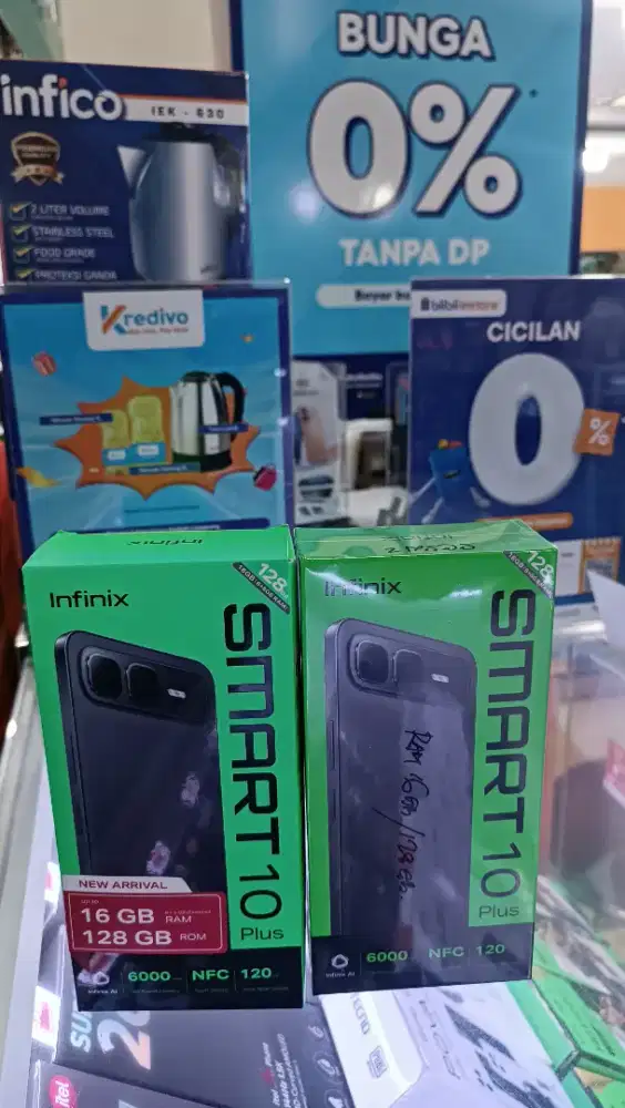 INFINIX SMART 10 PLUS NFC RAM 8+8GB/128GB BARU GARANSI RESMI 1 TAHUN